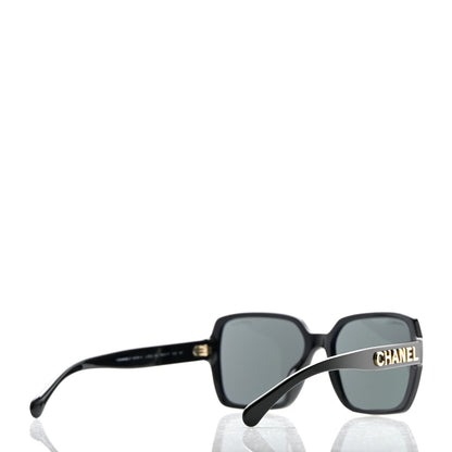 Chanel Acetate Square Sunglasses 5408-A Black 4 of 8