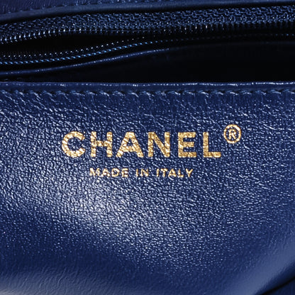 Chanel Lambskin Quilted Mini Square Flap Blue 6 of 8