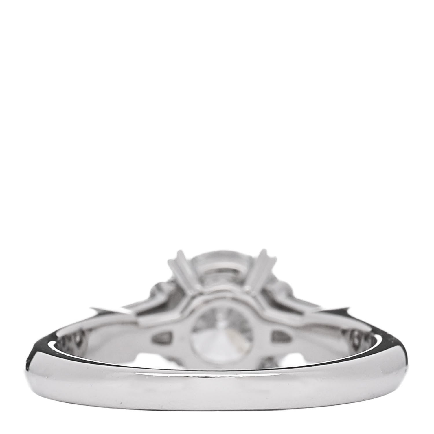 Harry Winston Platinum Diamond 1.03ct Classic Winston Round Brilliant Engagement Ring 46 3.75 4 of 7