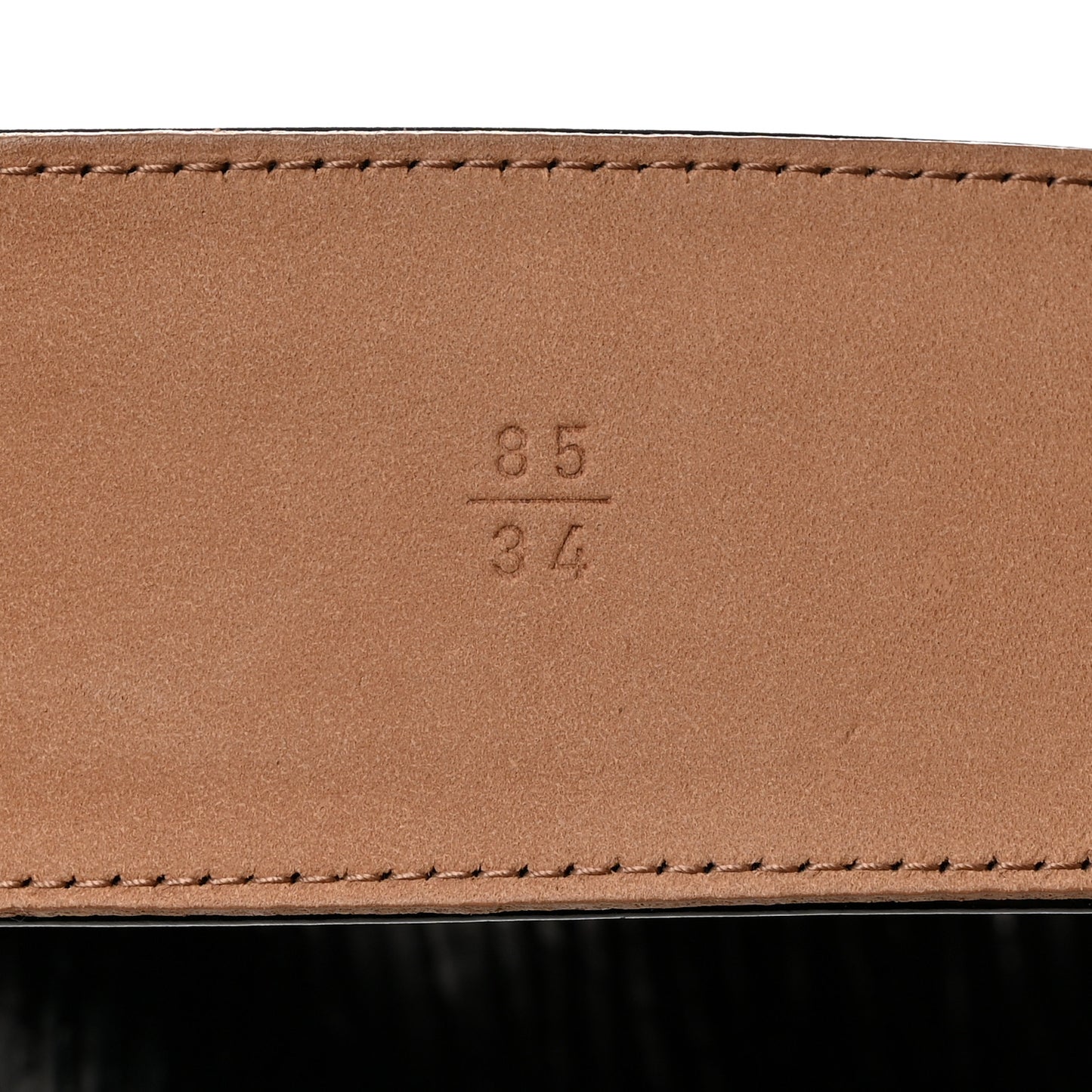Patent CC Wide Belt 85 34 Dark Brown