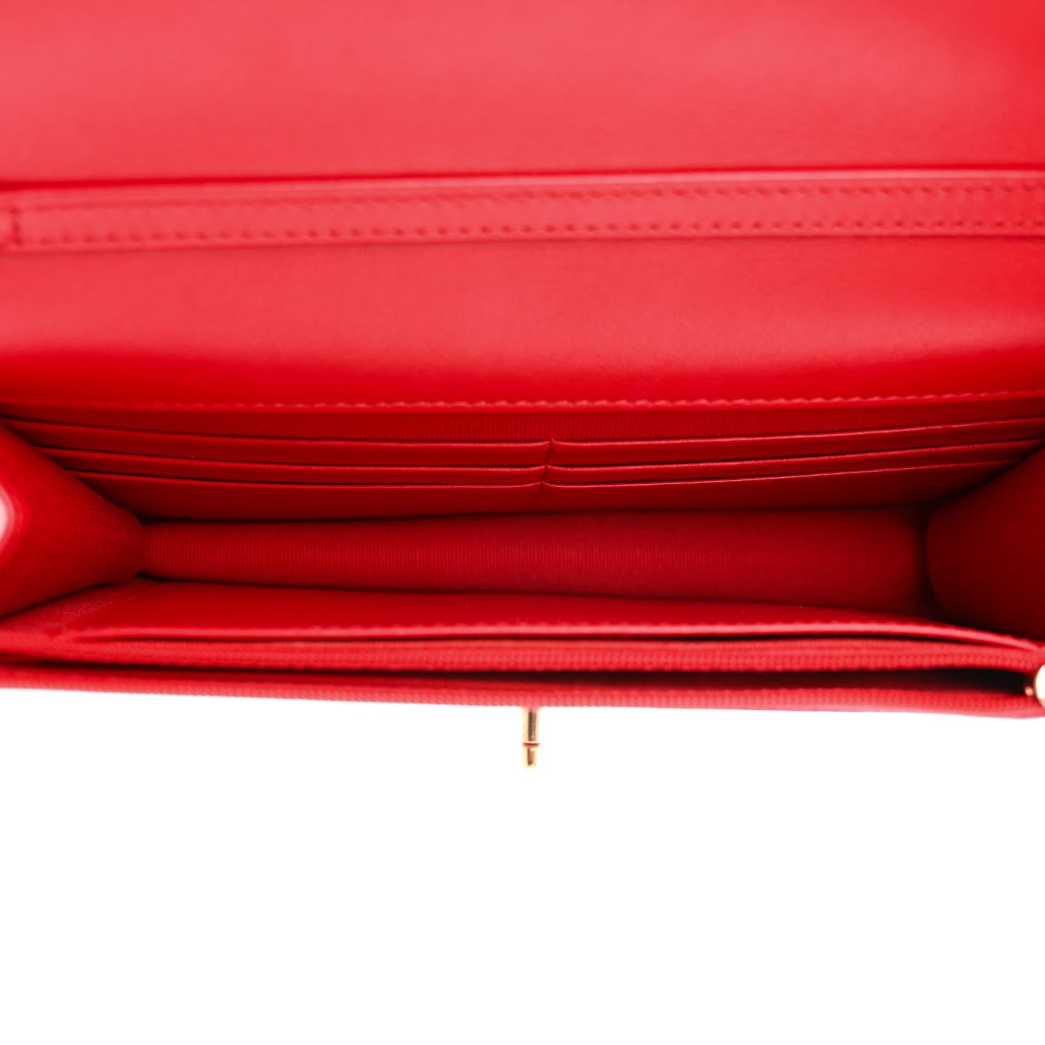 Chanel Lambskin Plexiglass Quilted Coco Love Wallet On Chain WOC Red 6 of 12