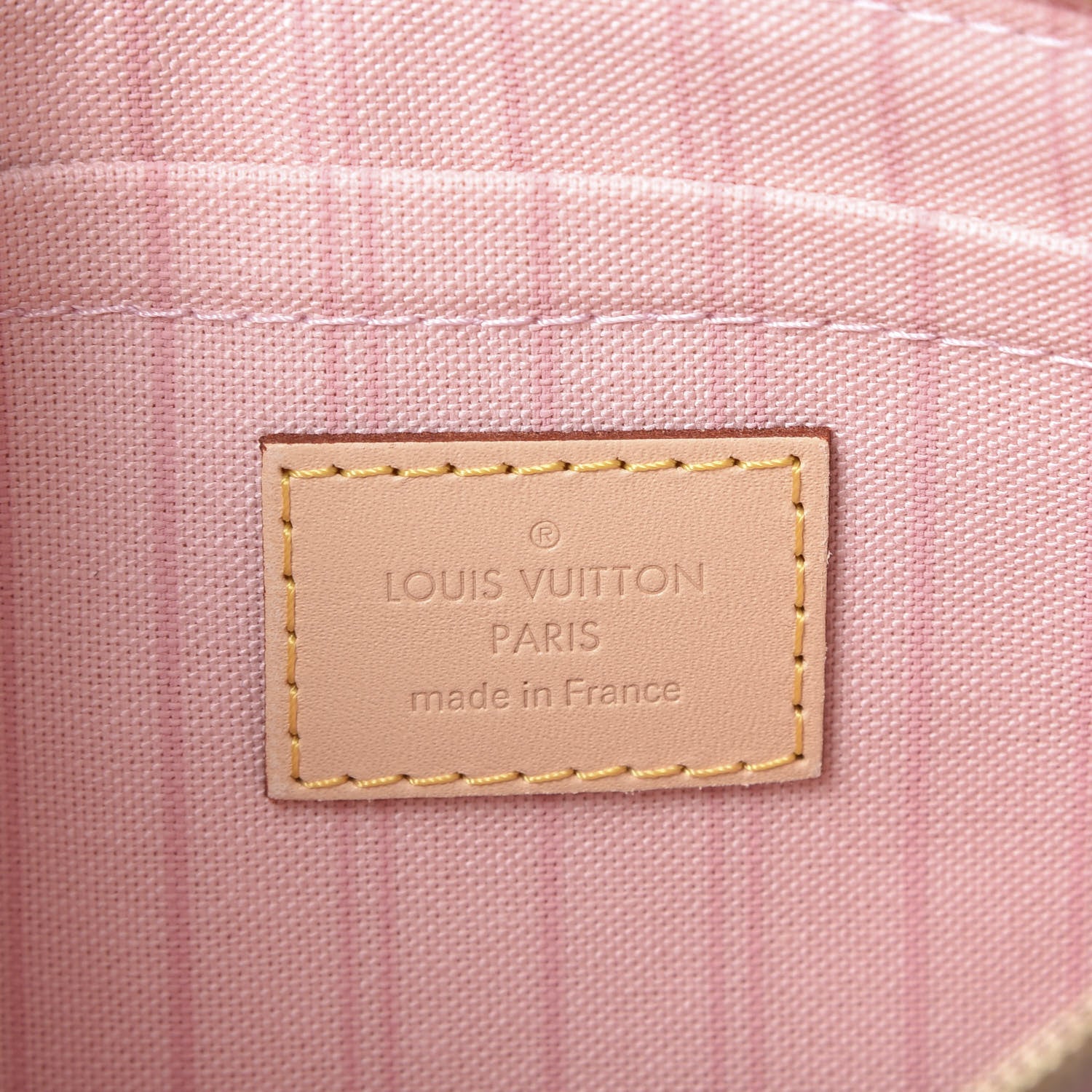 Louis Vuitton Damier Azur Neverfull MM GM Pochette Rose Ballerine 7 of 8