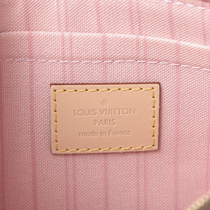 Louis Vuitton Damier Azur Neverfull MM GM Pochette Rose Ballerine 7 of 8