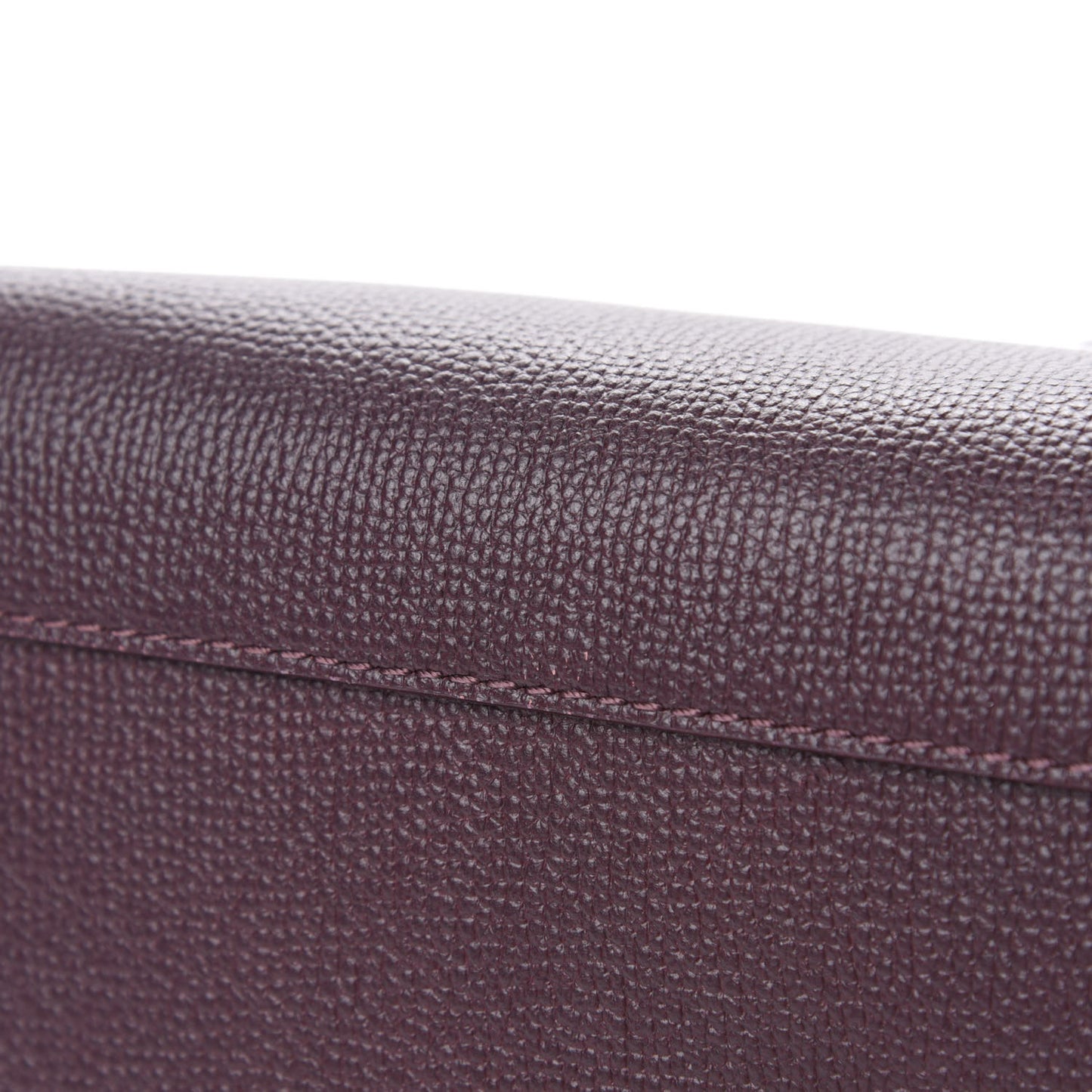 Derby Calfskin House Check Medium Banner Tote Burgundy