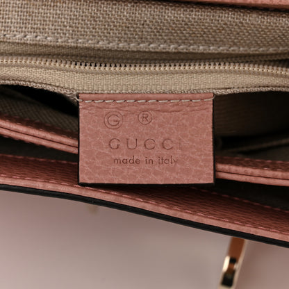 Gucci Dollar Calfskin Interlocking G Top Handle Shoulder Bag Soft Pink 6 of 10