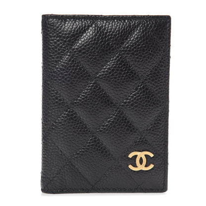 Chanel Caviar Quilted Card Holder Wallet Black 1 of 8