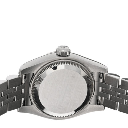 Rolex Stainless Steel 18K White Gold Diamond 26mm Oyster Perpetual Datejust Watch Silver 179174 4 of 5