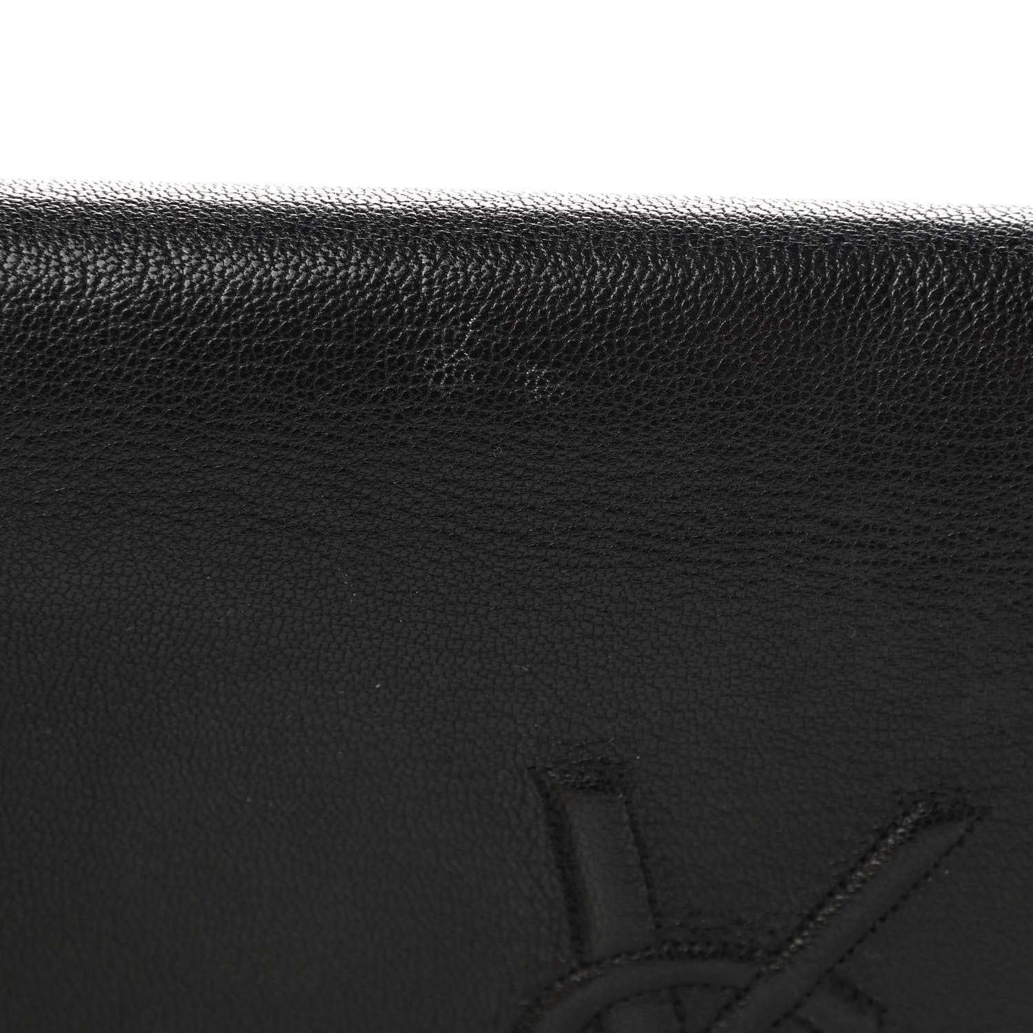 Saint Laurent Calfskin Monogram Large Belle De Jour Clutch Black 10 of 12