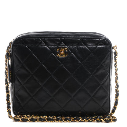 Chanel Quilted Lambskin Tassel Camera Case Black 1 of 8