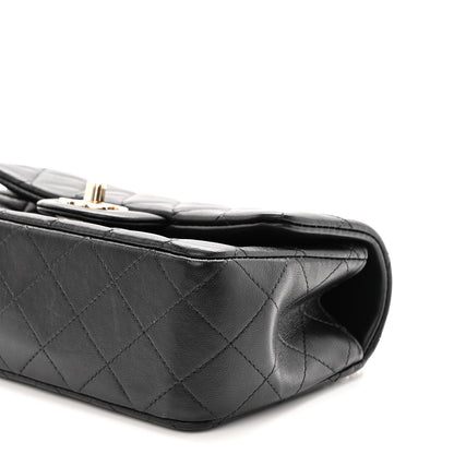 Chanel Lambskin Quilted Mini Top Handle Rectangular Flap Black 10 of 11