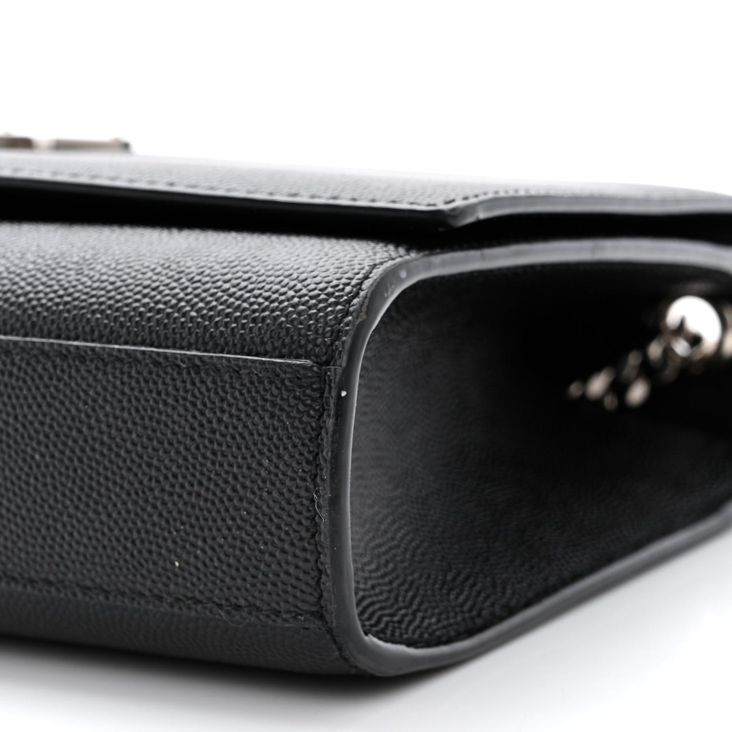 Grain De Poudre Medium Classic Monogram Kate Satchel Black