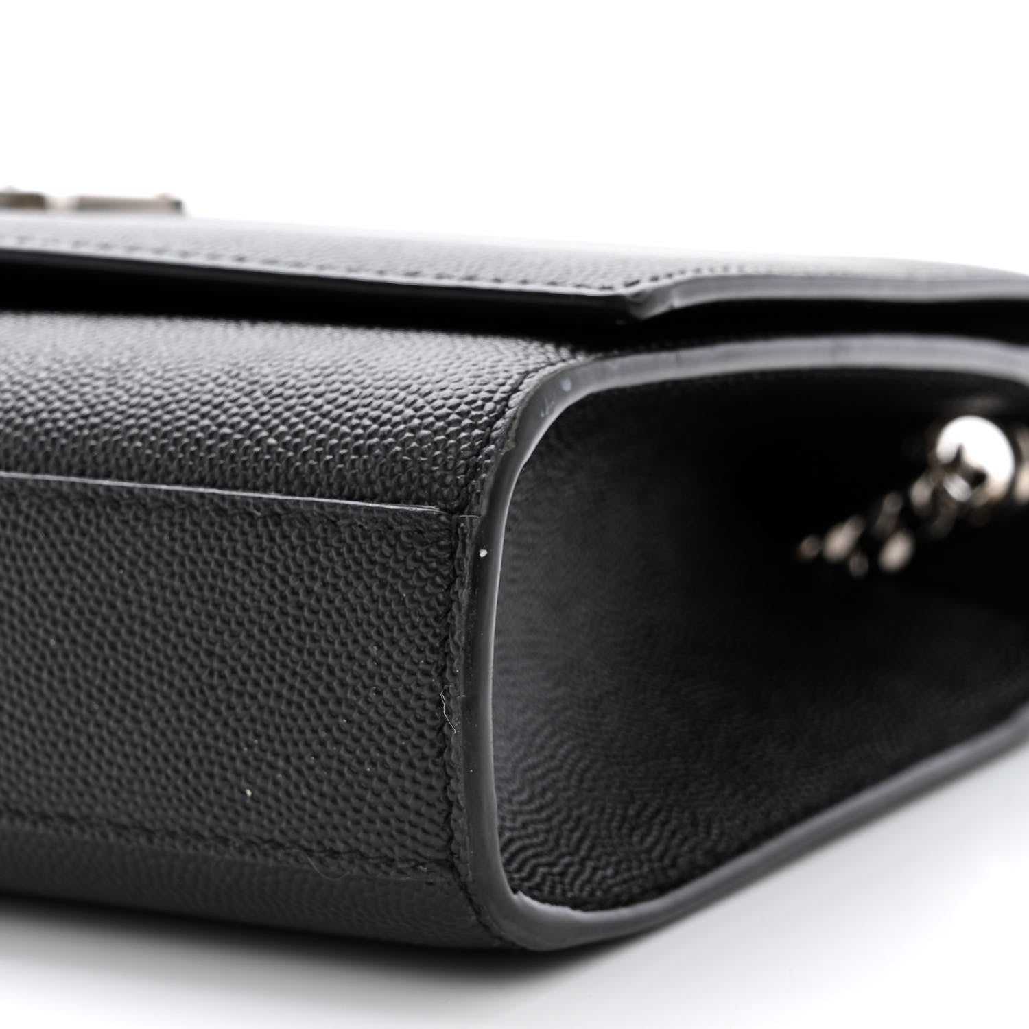 Saint Laurent Grain De Poudre Medium Classic Monogram Kate Satchel Black 10 of 12