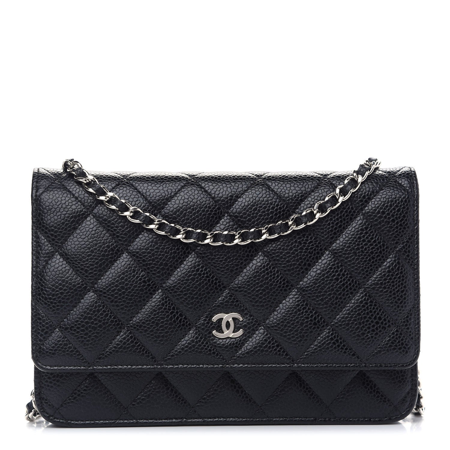 Chanel Caviar Quilted Wallet On Chain WOC Black 1 of 9