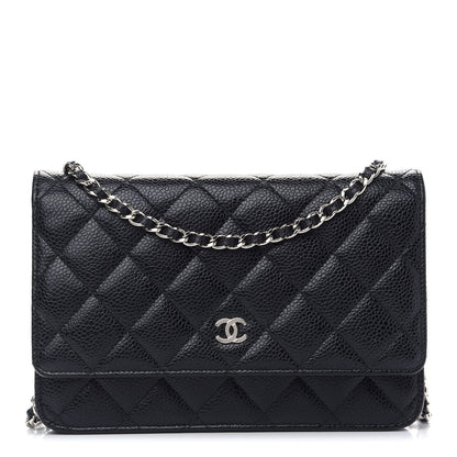 Chanel Caviar Quilted Wallet On Chain WOC Black 1 of 9