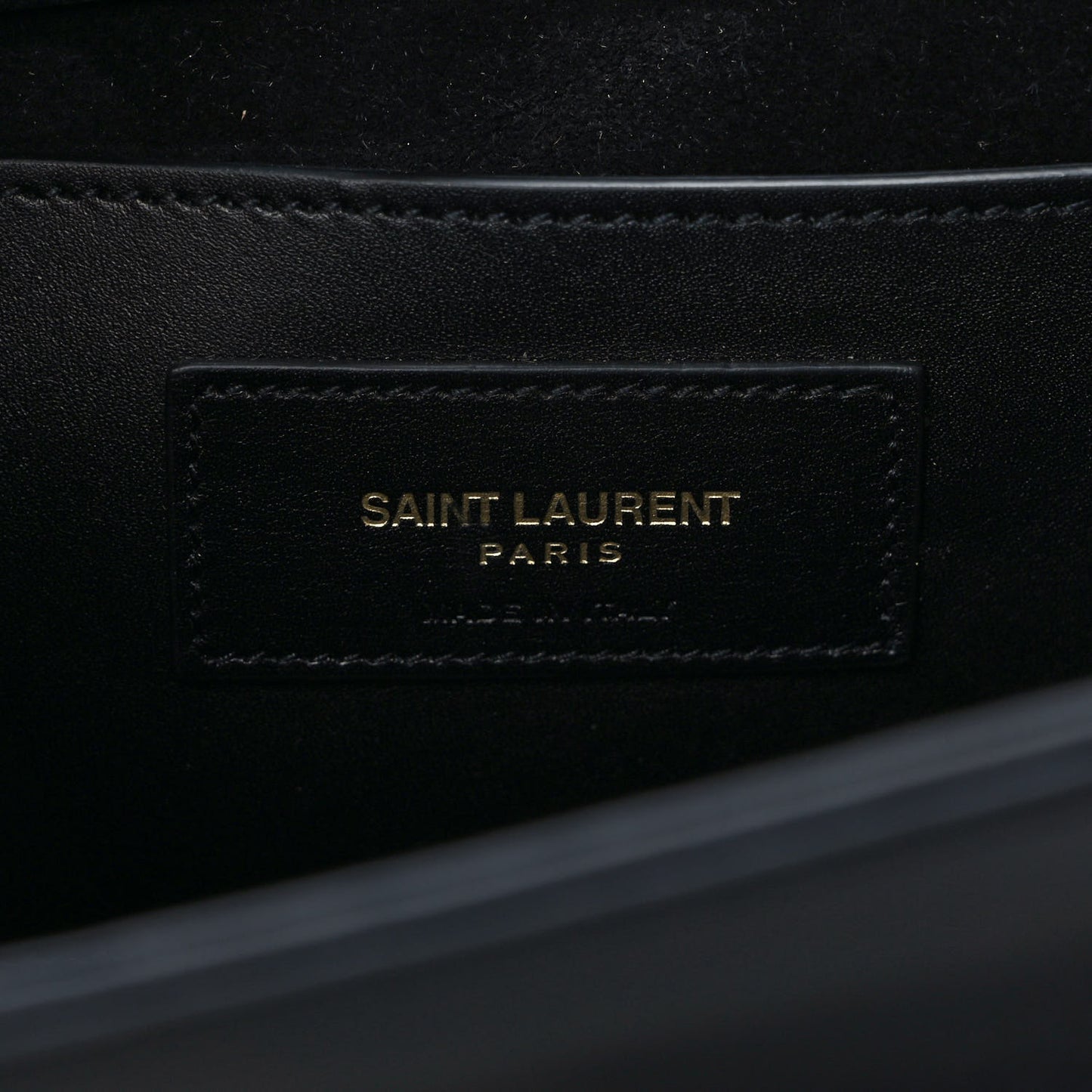 Smooth Calfskin Medium Classic Monogram Kate Tassel Satchel Black