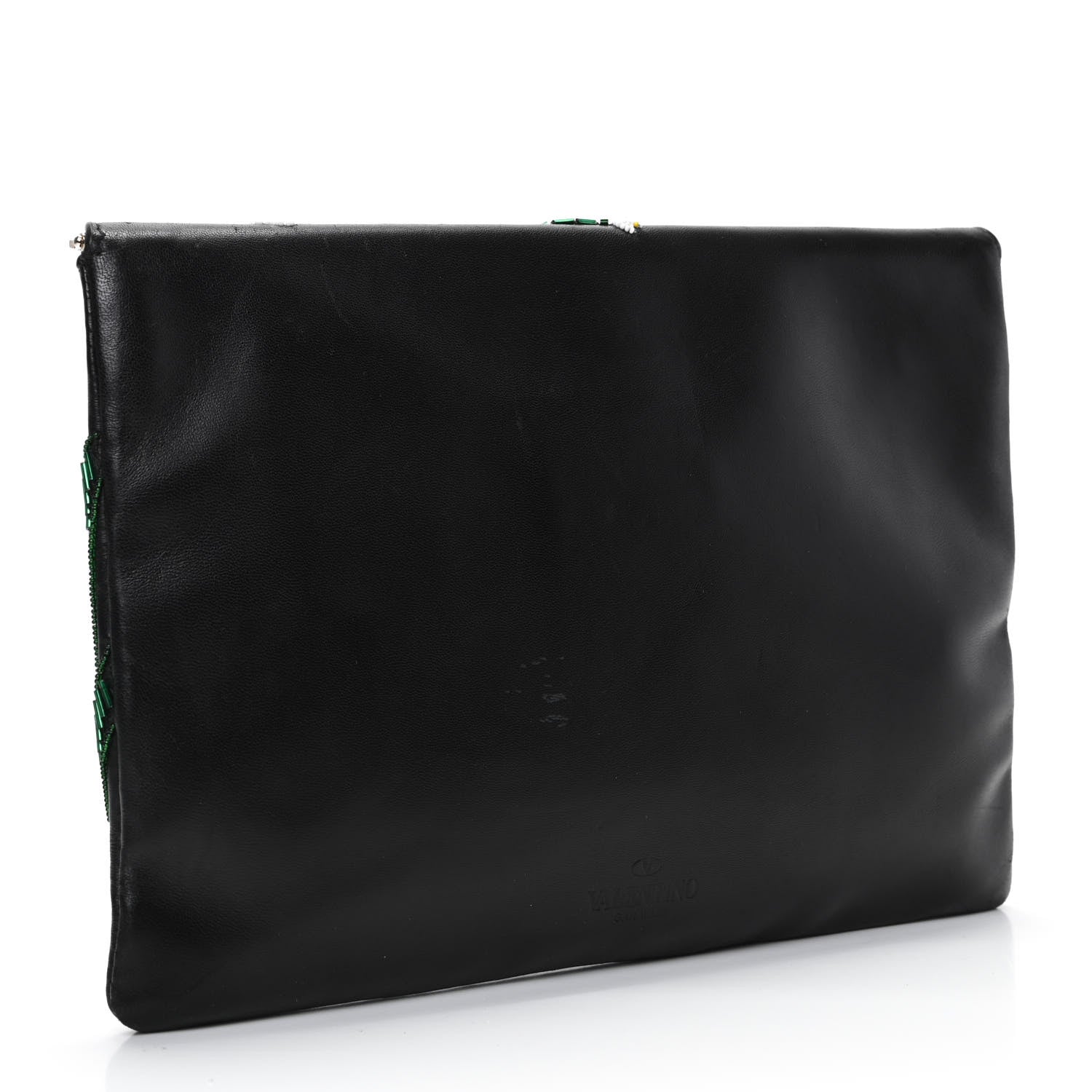 Valentino Garavani Nappa Beaded Clutch Black 3 of 8