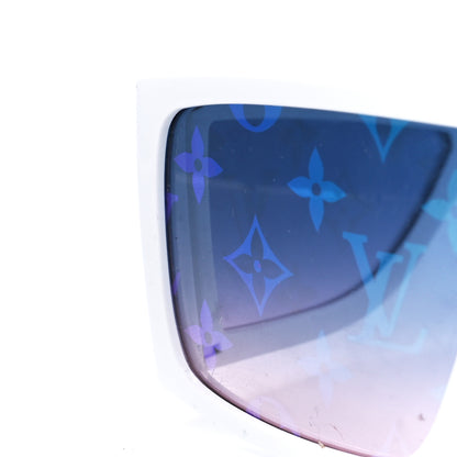 Louis Vuitton Acetate Monogram Sideway Sunglasses Z1451U White 8 of 8