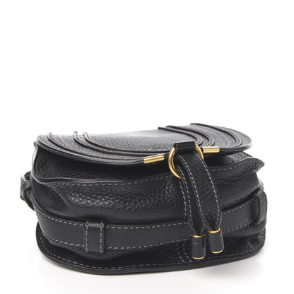 Chloe Calfskin Mini Marcie Round Crossbody Bag Black 3 of 8