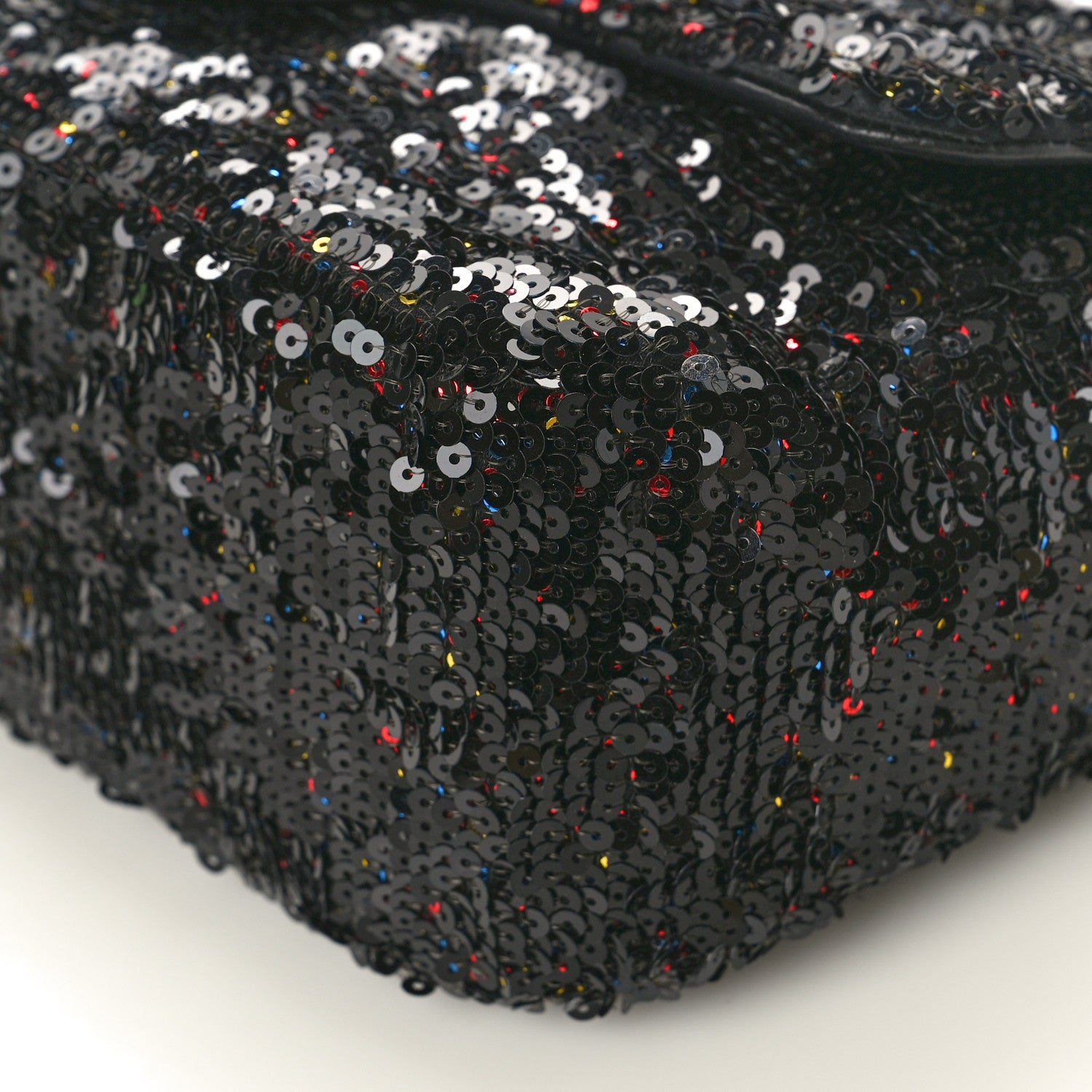 Chanel Sequin Small Single Flap Black Multicolor 10 of 10