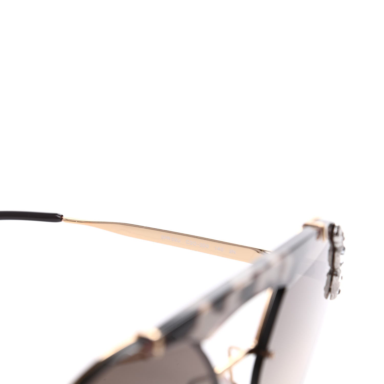Prada Crystal Ornate Sunglasses SPR52U Havana 6 of 8