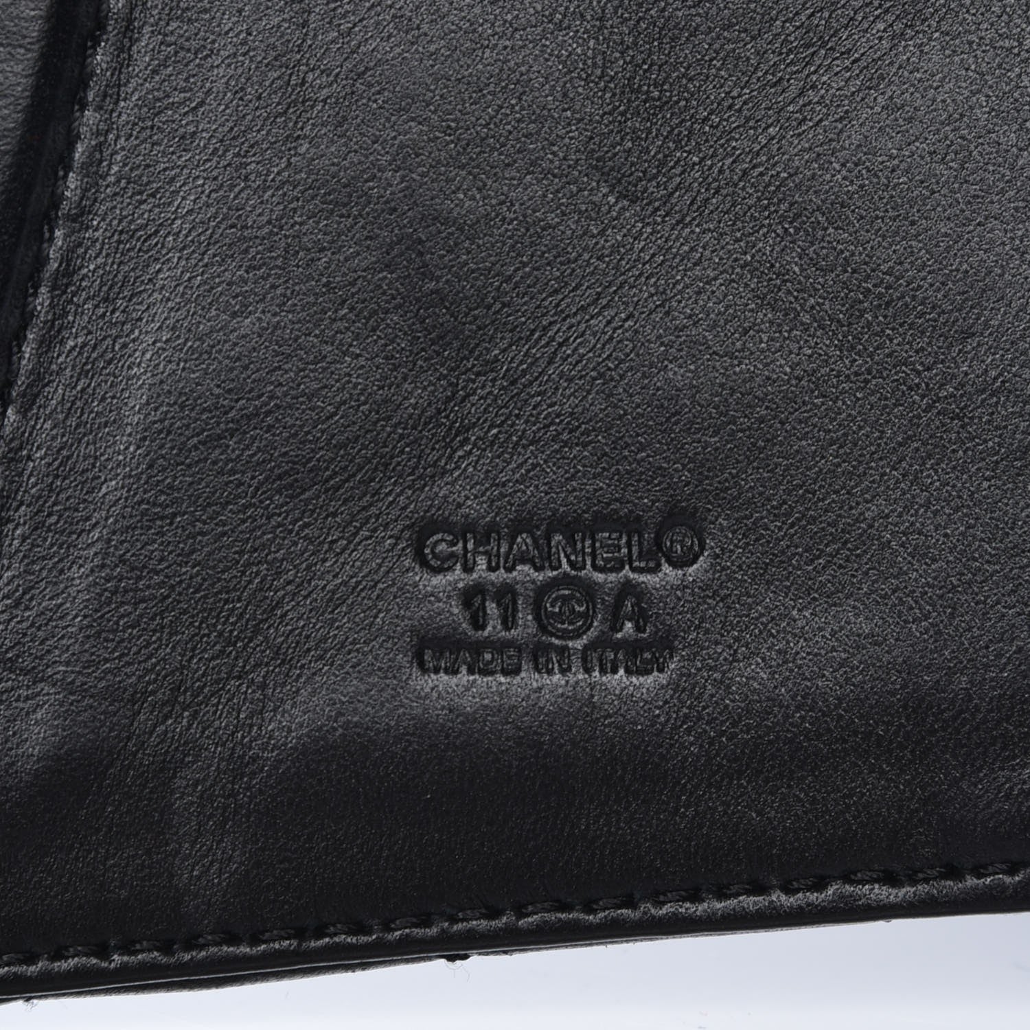 Chanel Lambskin Quilted Wide Belt Black M 4 of 10