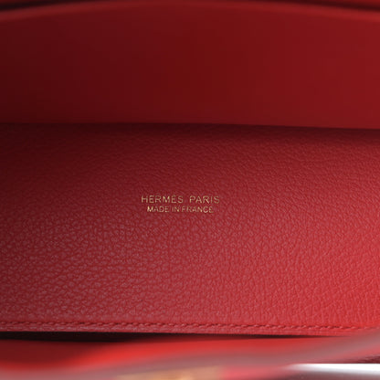 Hermes Evercolor Kelly Danse II Belt Bag Rouge De Coeur 6 of 11