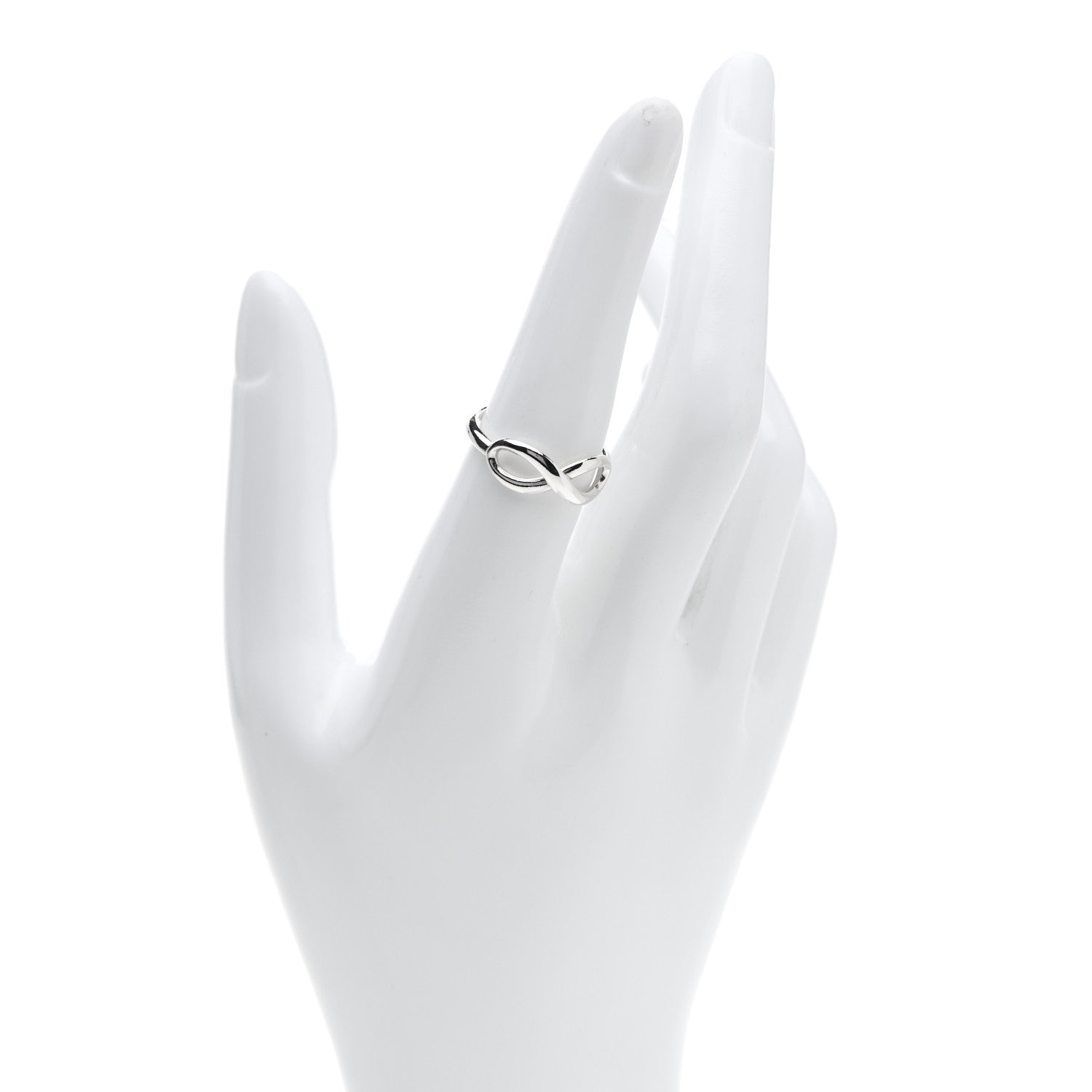 Tiffany Sterling Silver Infinity Ring 54 7 2 of 4