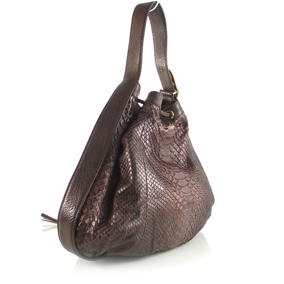 Gucci Python Interlocking Hobo 3 of 10