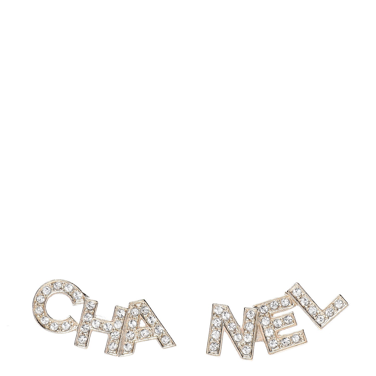 Crystal Pearl Signature Stud Earrings Gold