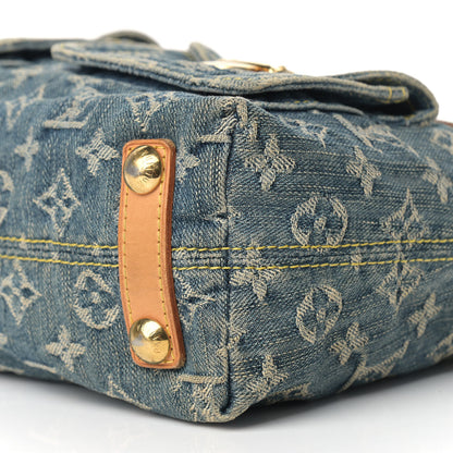 Louis Vuitton Monogram Denim Baggy PM Blue 9 of 15