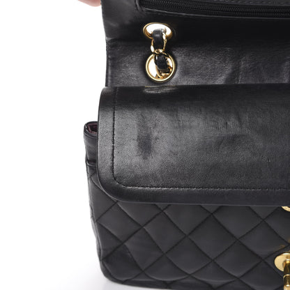 Chanel Lambskin Quilted Medium Double Flap Black 18 of 22