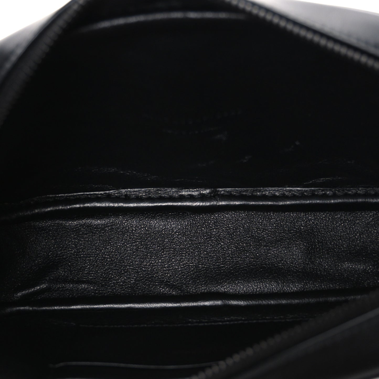 Calfskin Matelasse Monochrome Monogram Mini Lou Camera Bag Black
