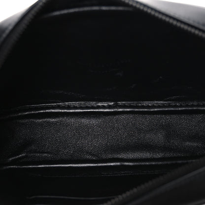 Saint Laurent Calfskin Matelasse Monochrome Monogram Mini Lou Camera Bag Black 5 of 10