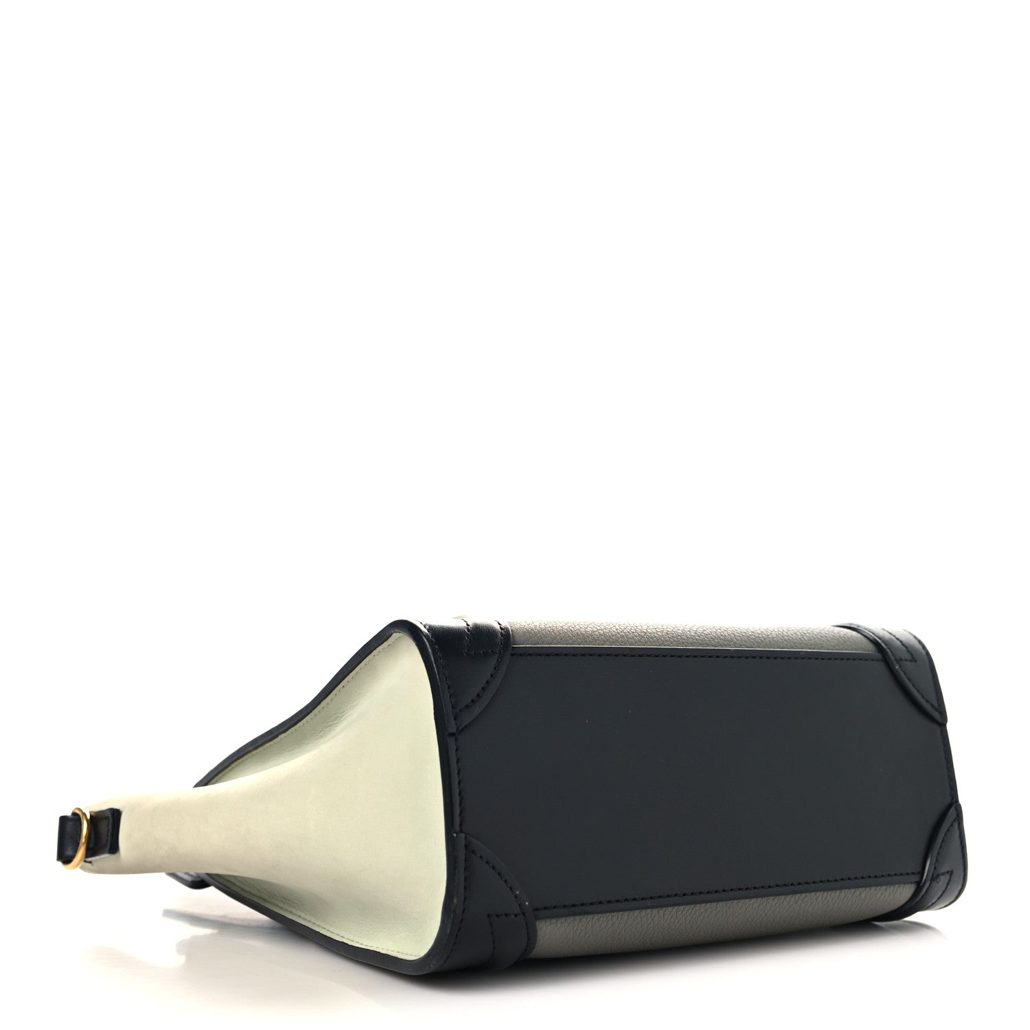 Celine Baby Grained Calfskin Nano Tri-Color Luggage Zinc Almond 4 of 12