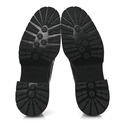Chanel Calfskin Quilted CC Mocassin Loafers 40.5 Black 7 of 11
