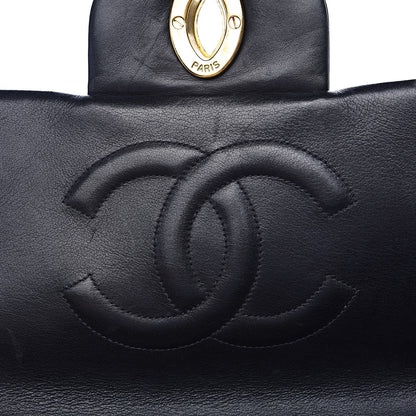 Chanel Lambskin Quilted XL Jumbo Single Flap Black 16 of 16
