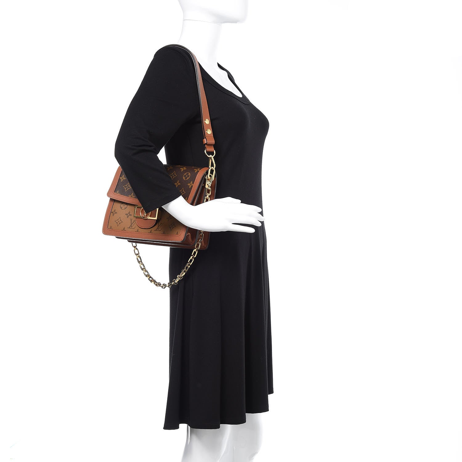 Louis Vuitton Reverse Monogram Dauphine MM 2 of 9