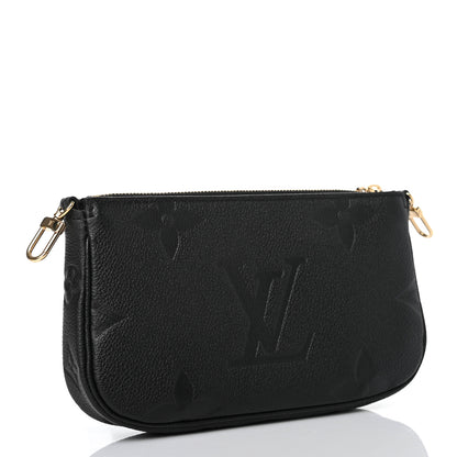 Louis Vuitton Empreinte Monogram Giant Multi Pochette Accessories Mini Pochette Black 2 of 4