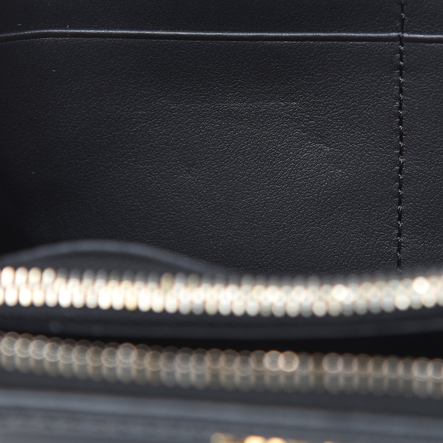 Soft Grain Calfskin Elmore Zip Around Wallet Black
