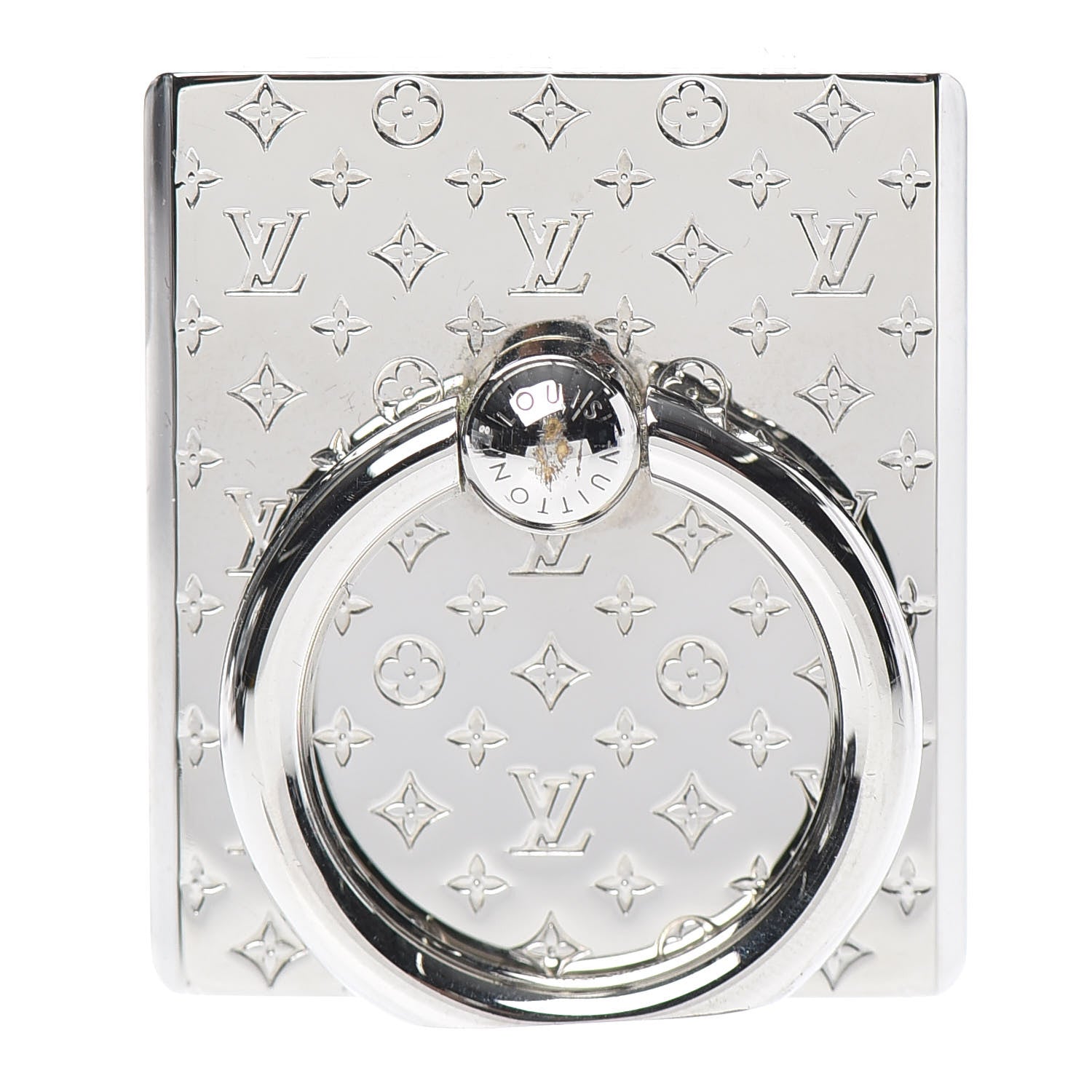 Louis Vuitton Nanogram Phone Ring Holder Silver 1 of 4