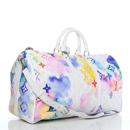 Louis Vuitton Monogram Watercolor Keepall Bandouliere 50 Multicolor 2 of 4