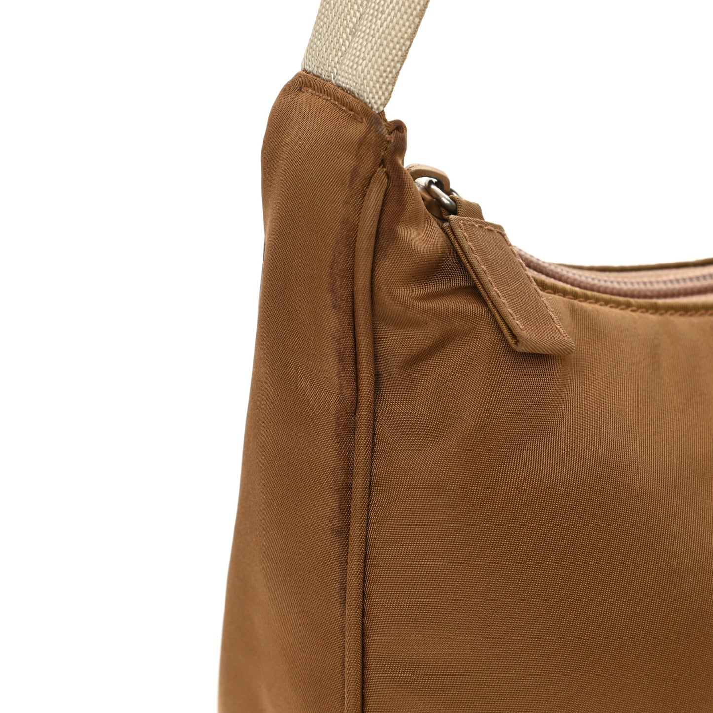 Tessuto Nylon Sport Mini Shoulder Bag Nocciola