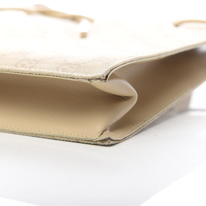Gucci Monogram Drawstring Bag Beige 10 of 13
