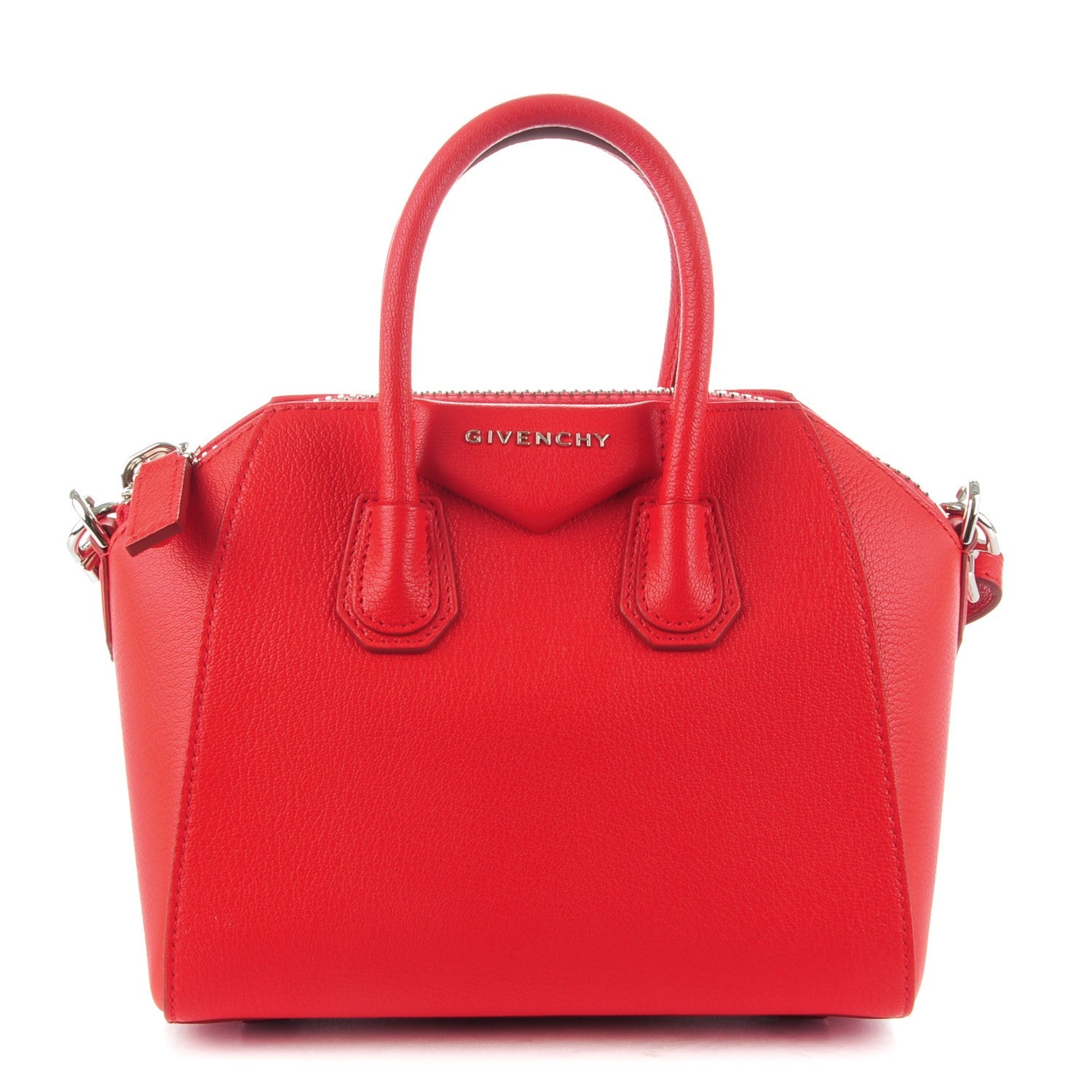 Givenchy Sugar Goatskin Mini Antigona Red 1 of 7