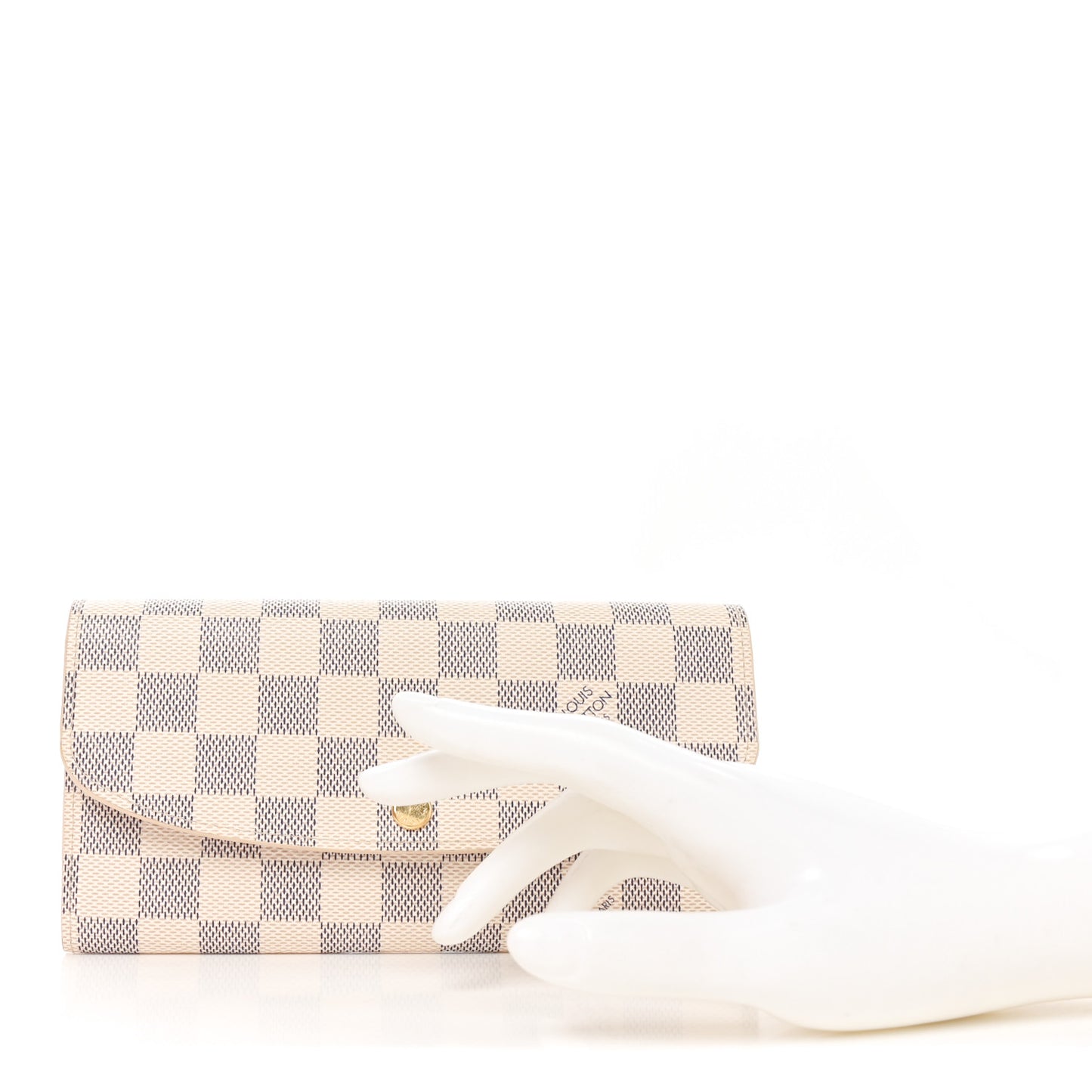 Damier Azur Emilie Wallet Rose Ballerine