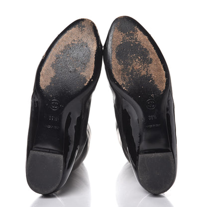 Chanel Lambskin Cap Toe Ballerina High Boots 39.5 Black 7 of 11