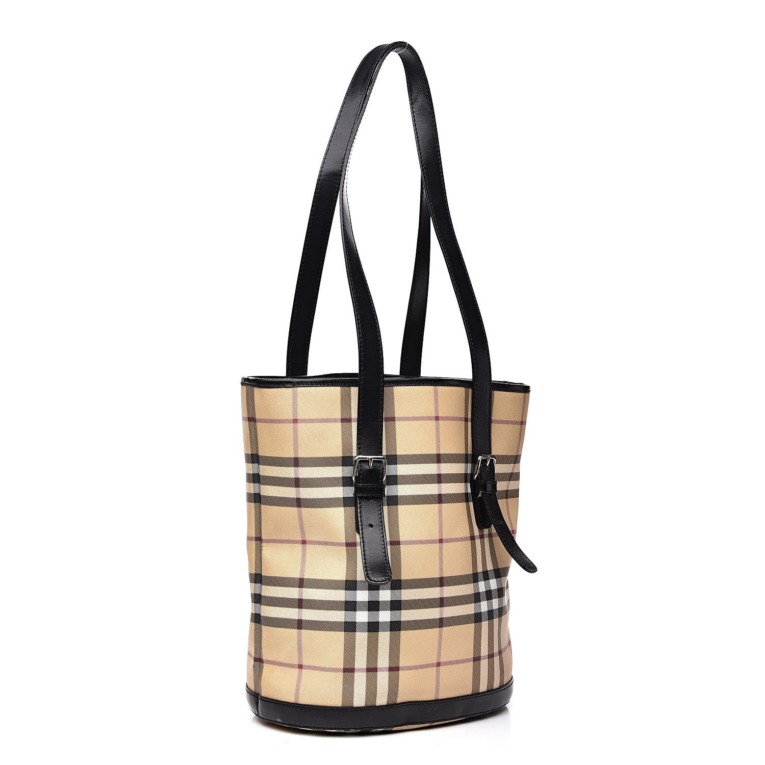 Burberry House Check Bucket Bag Black 3 of 14