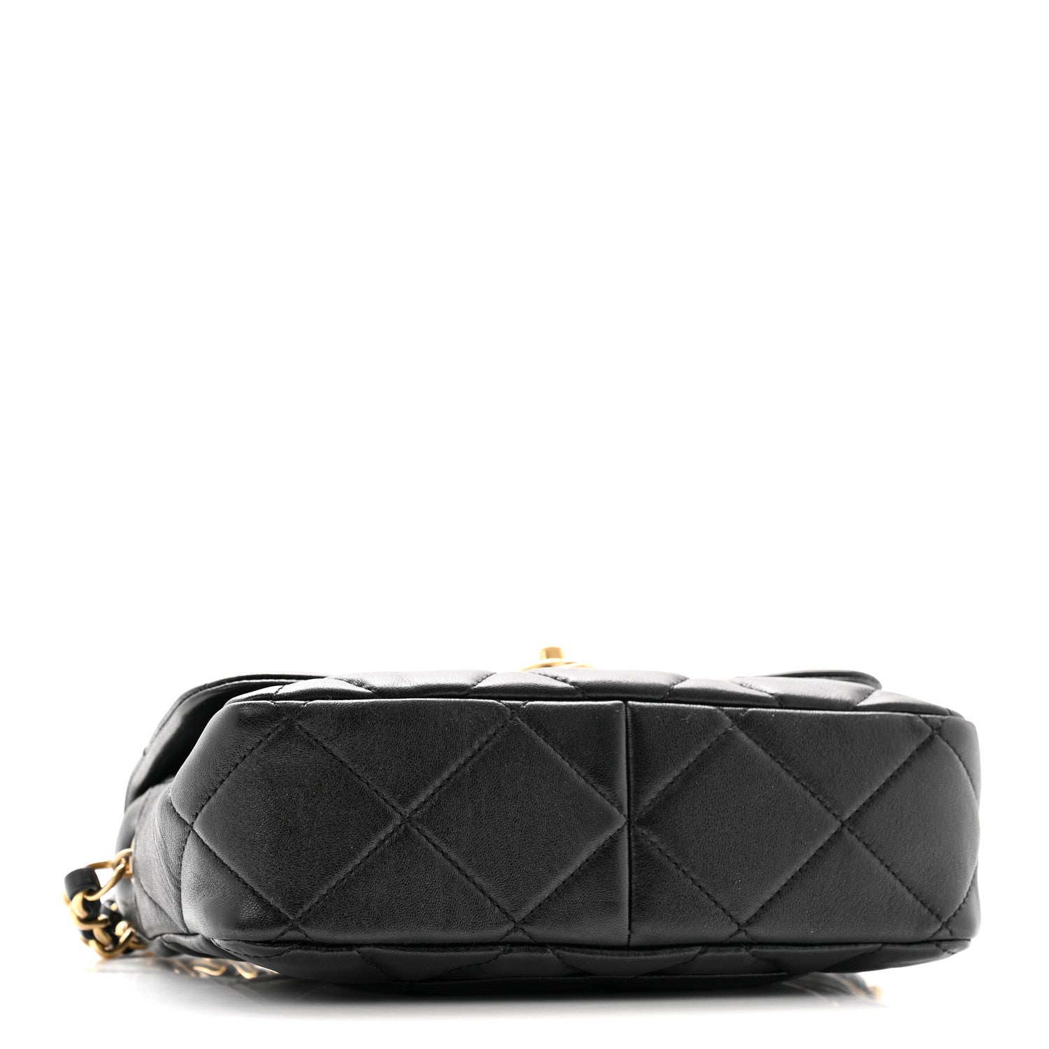 Chanel Lambskin Plexiglass Quilted Coco Love Flap Black 4 of 11