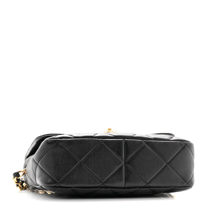 Chanel Lambskin Plexiglass Quilted Coco Love Flap Black 4 of 11
