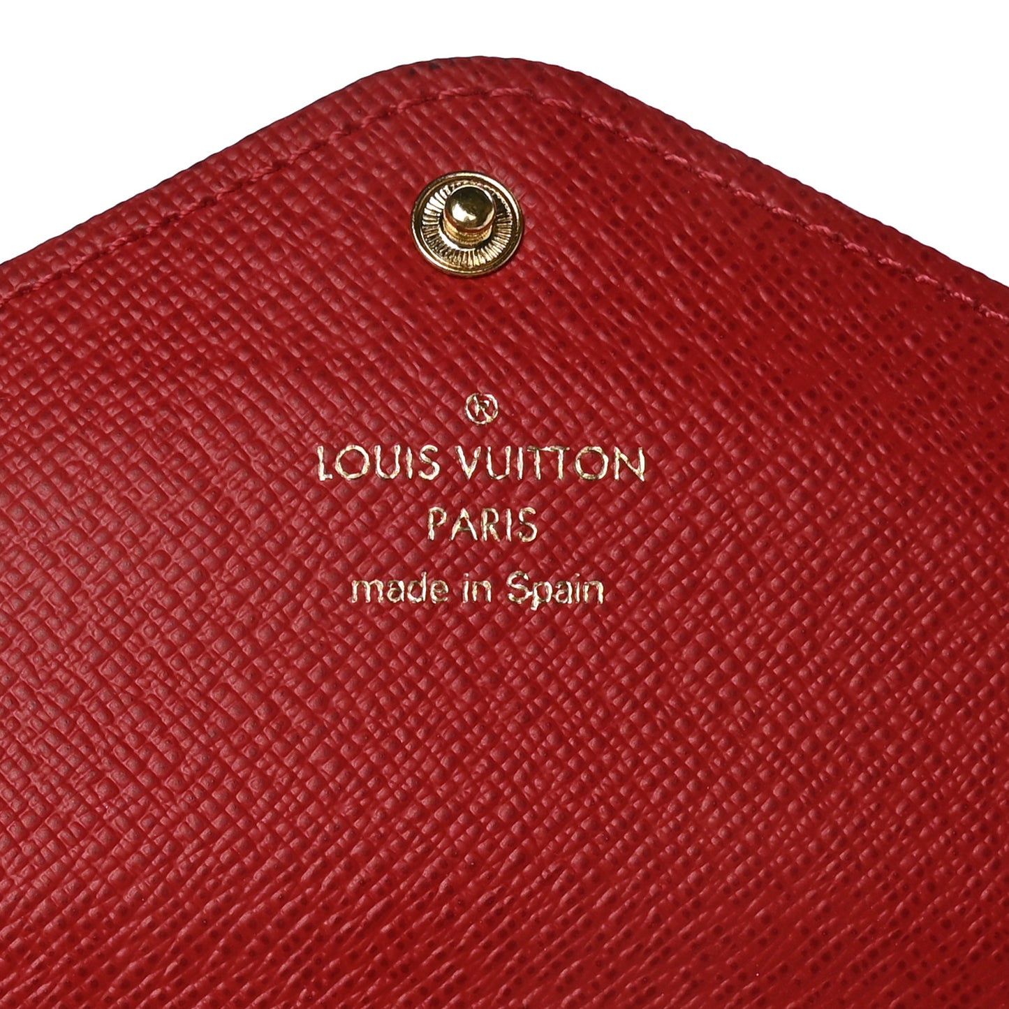 Damier Ebene Josephine Wallet Red